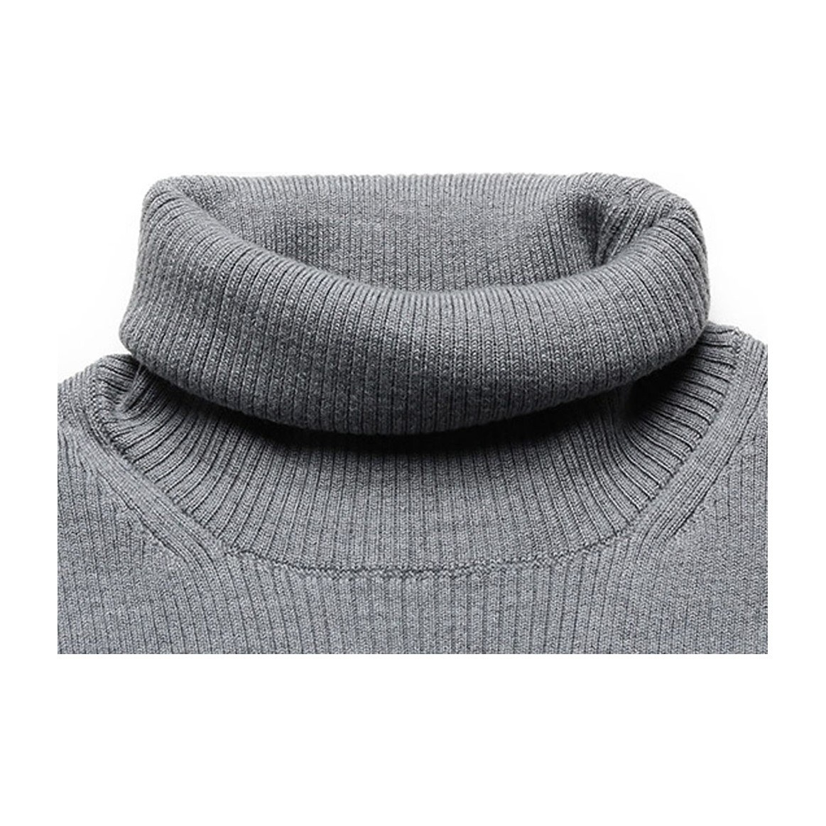 KENZO FW20 Tiger Head Turtleneck Sweater Gray