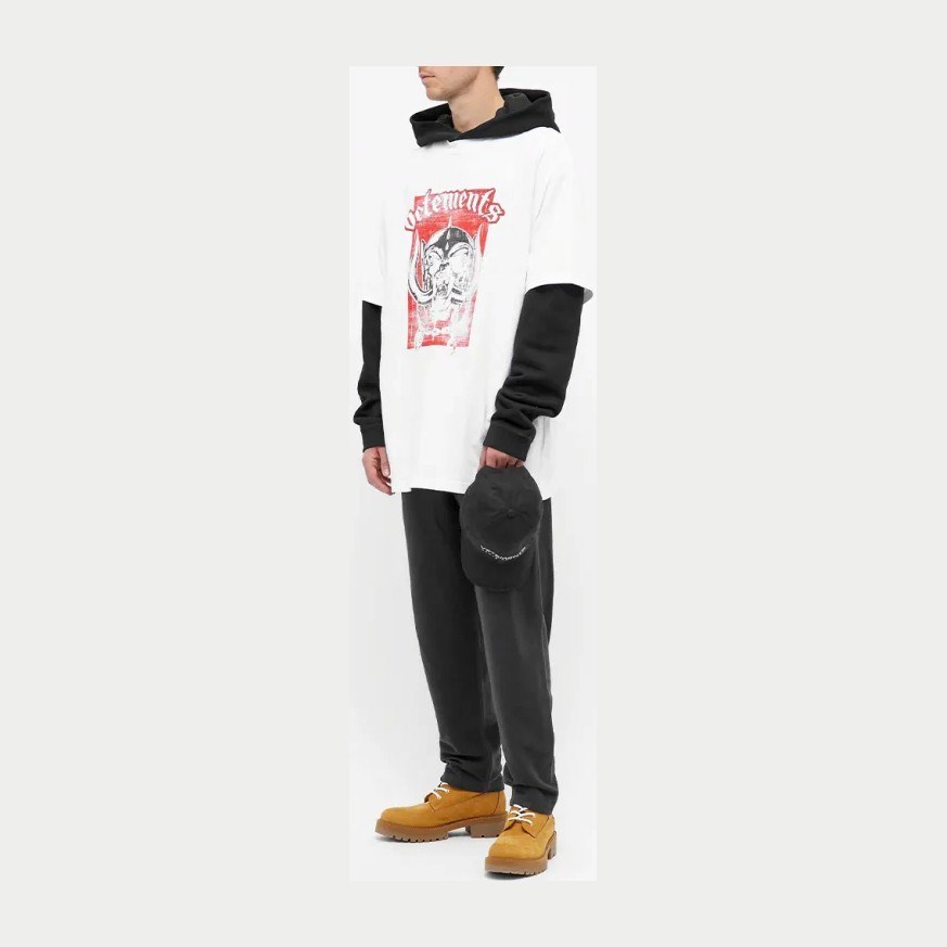 Vetements Skull Print T-Shirt White