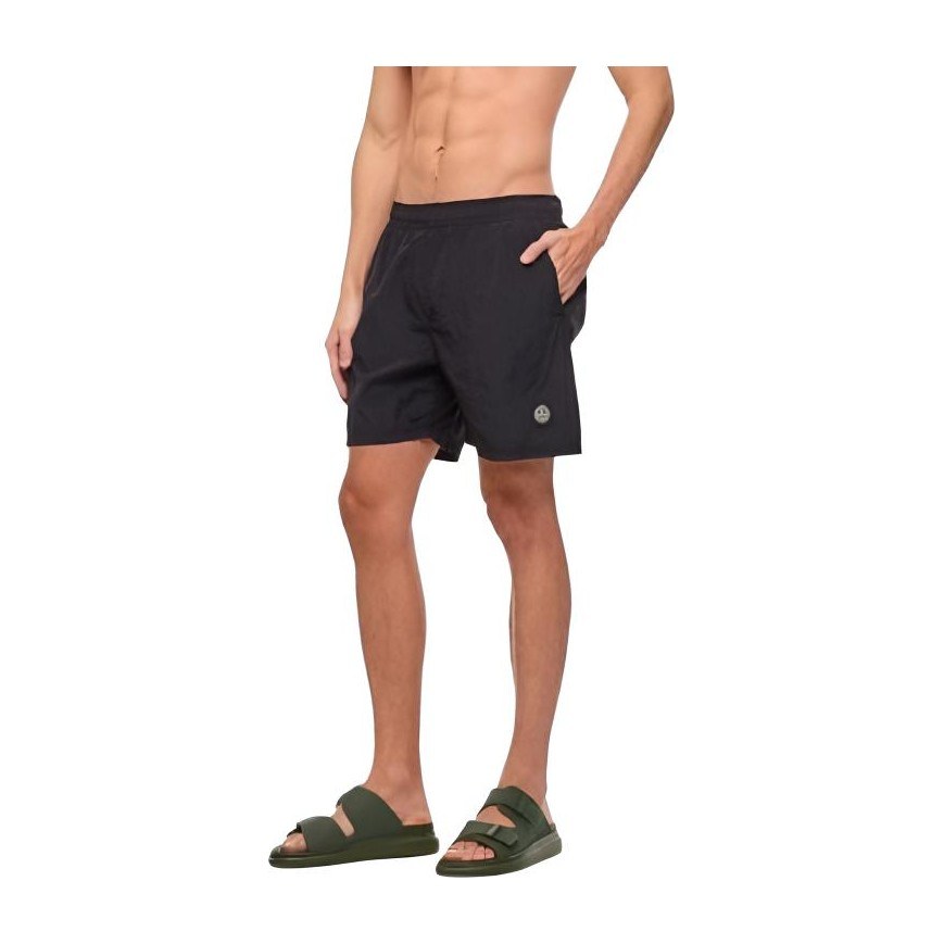 Stone Island Metal Nylon Logo Shorts Black