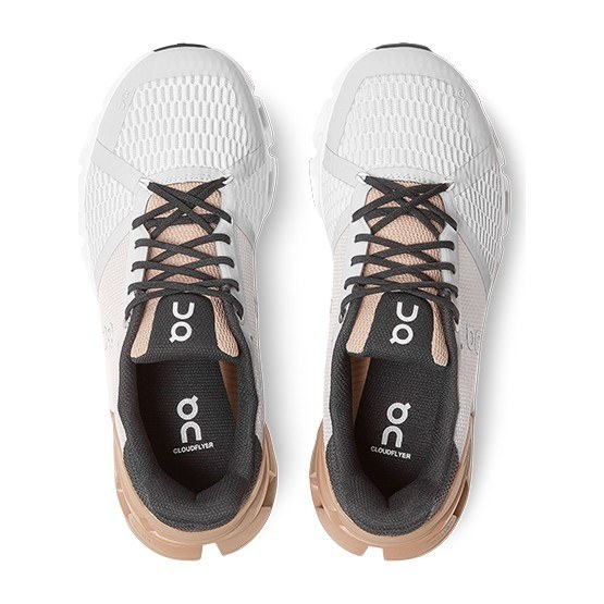 On Cloudflyer Glacier Grey Rose Brown