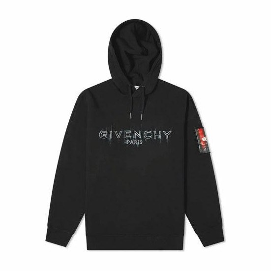 Givenchy Logo Hoodie Black