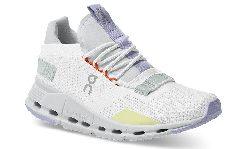 On Cloudnova White Glacier Grey