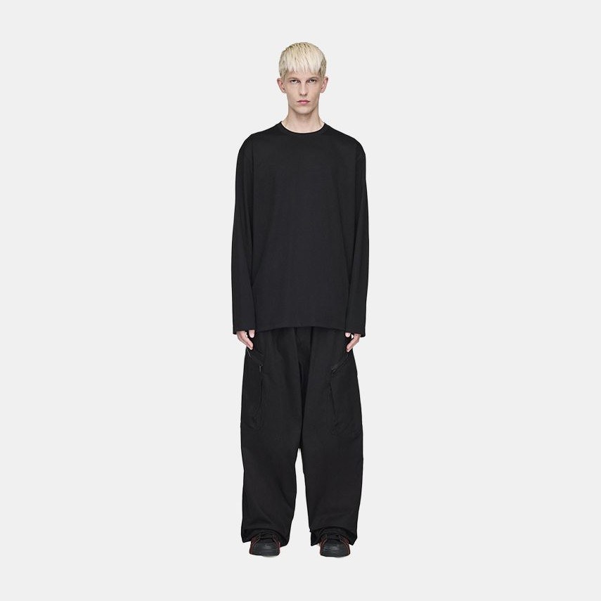 Y-3 FW25 Wide Leg Pants Black