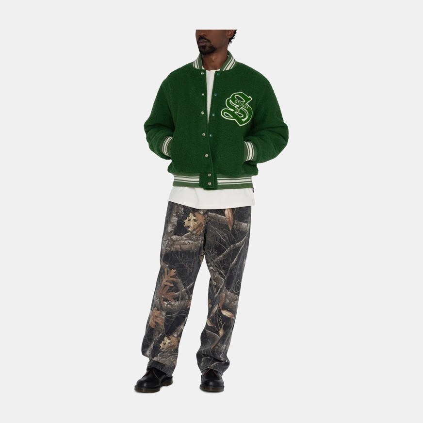 Stussy FW22 Casentino Wool Varsity Jacket