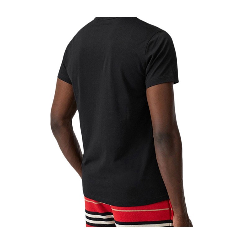 Burberry Logo V-Neck T-Shirt Black