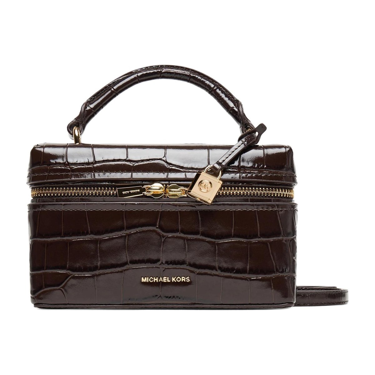 Michael Kors Jana Lock Mini Tote Chocolate