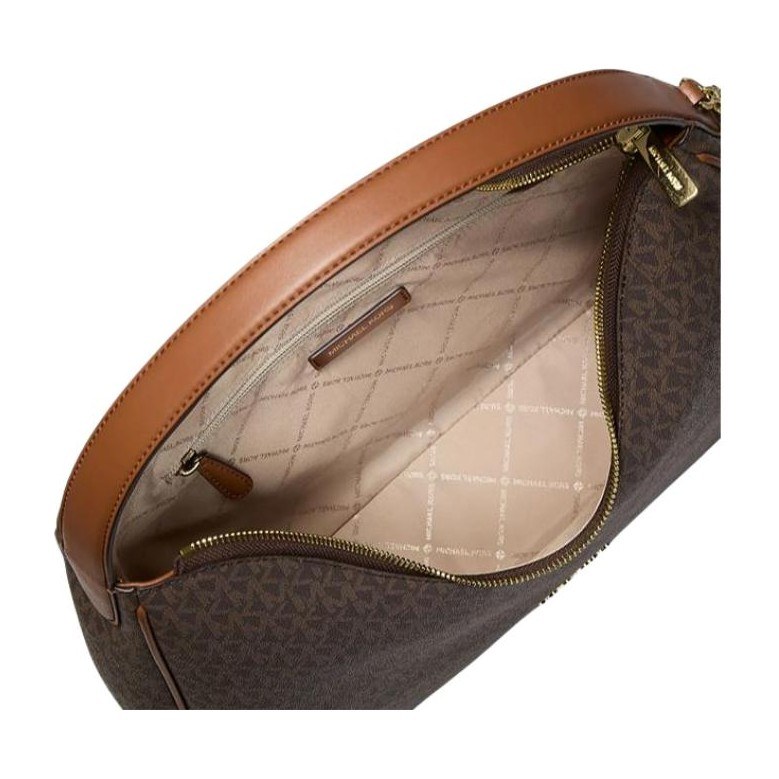 MICHAEL KORS MK Nayla Hobo Bag Medium Brown
