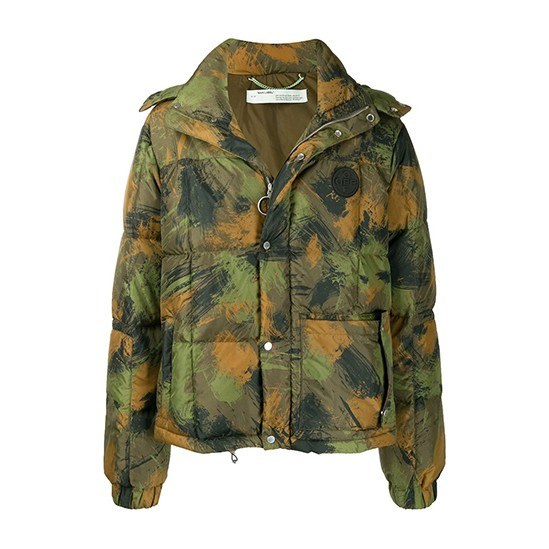 OFF-WHITE Camo Down Jacket