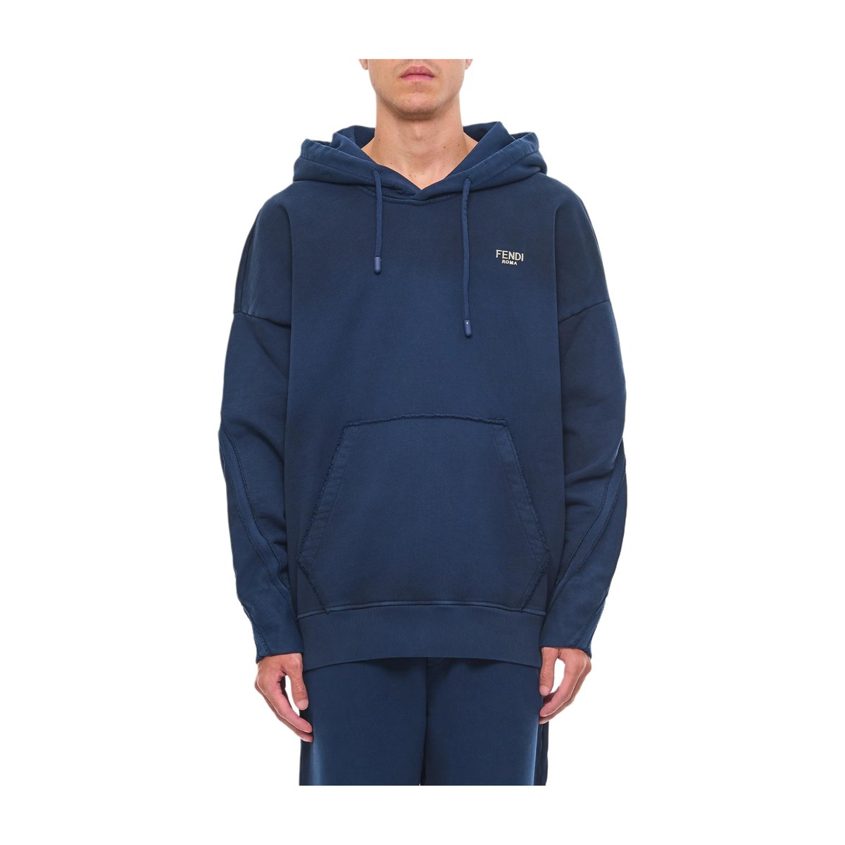 Fendi Logo Gradient Sweatshirt Blue
