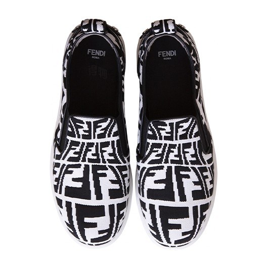 Fendi Low-Top Sneakers Black White