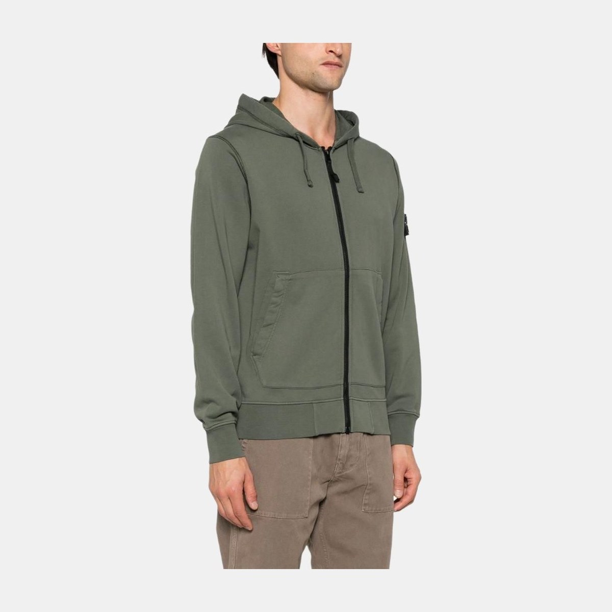 Stone Island Hooded Jacket Green