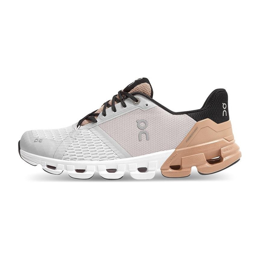 On Cloudflyer Glacier Grey Rose Brown