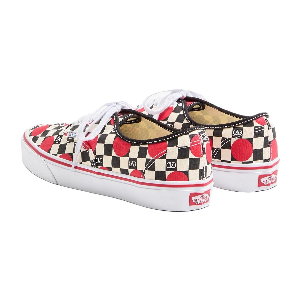 Valentino x Vans Vlogo Low Canvas Sneakers Red