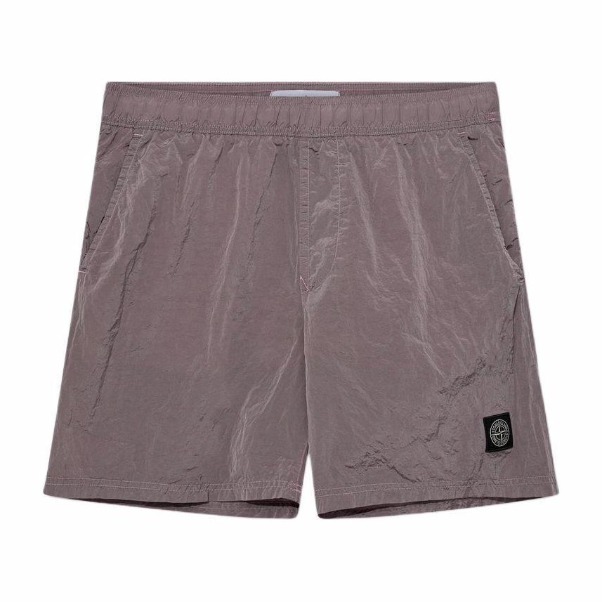 Stone Island SS24 Nylon Logo Shorts Pink