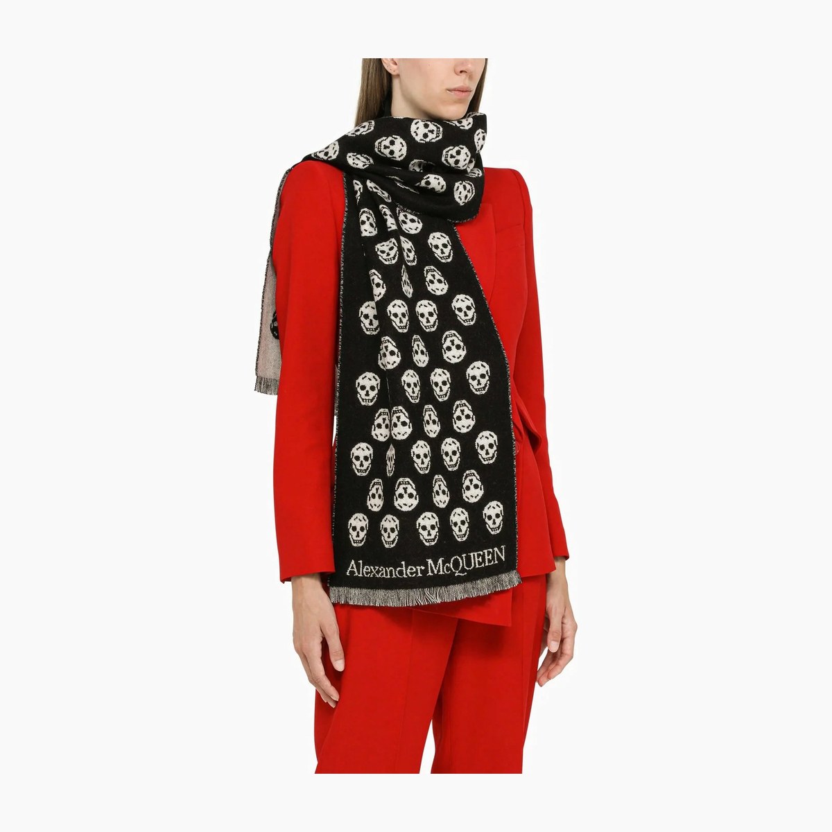 Alexander McQueen Allover Skull Scarf