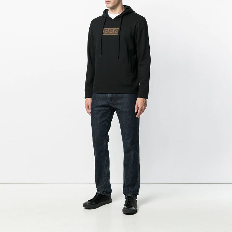 Fendi Logo Embroidered Hoodie