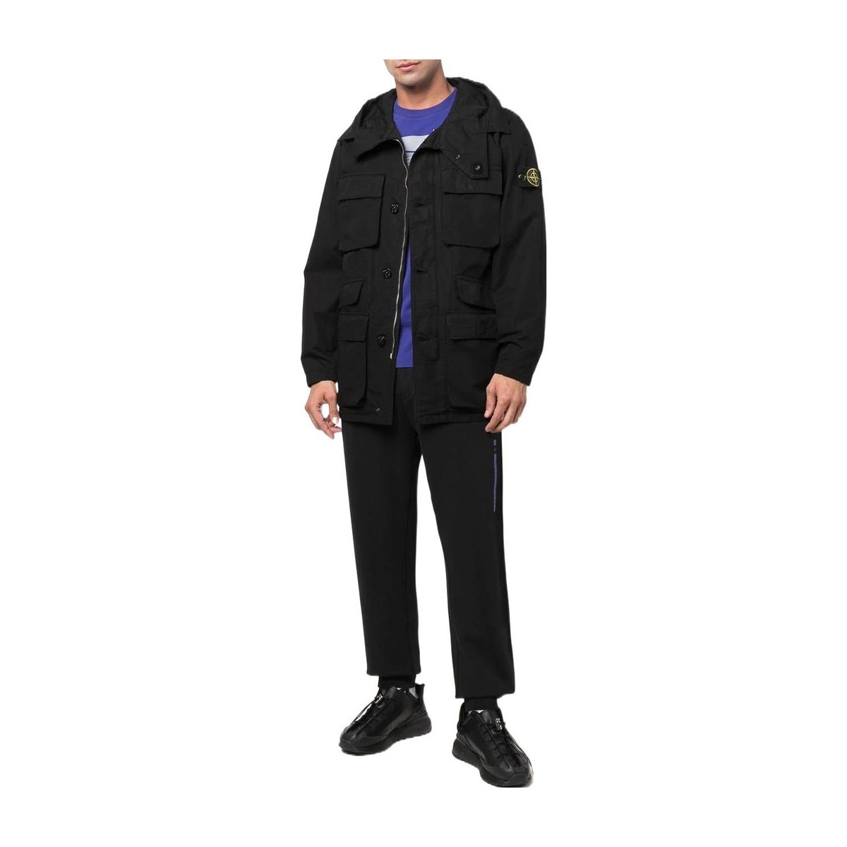 Stone Island SS22 Black Hooded Jacket
