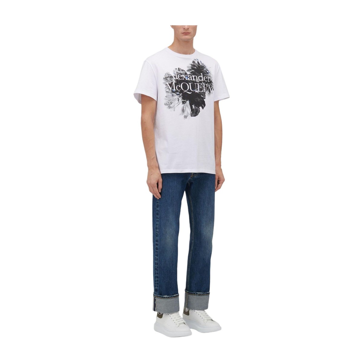 Alexander McQueen SS24 Dutch Flower Logo T-Shirt T