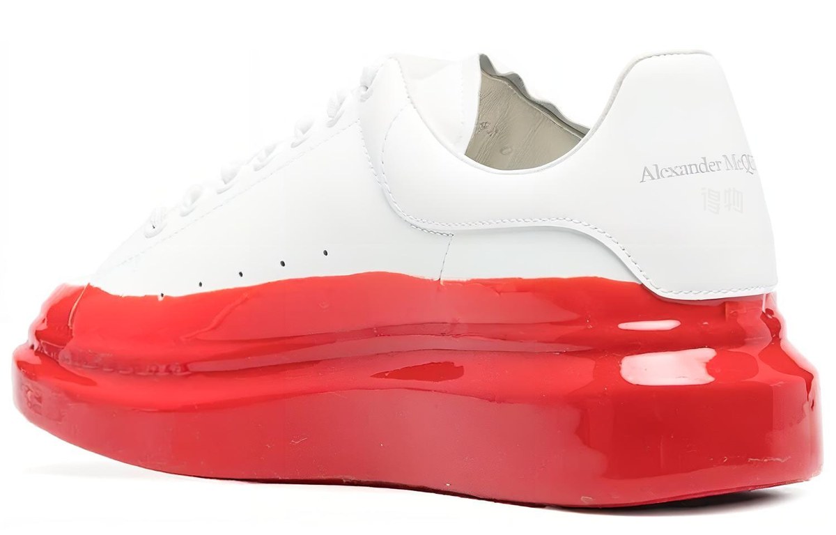Alexander McQueen Oversized Sneakers White Red