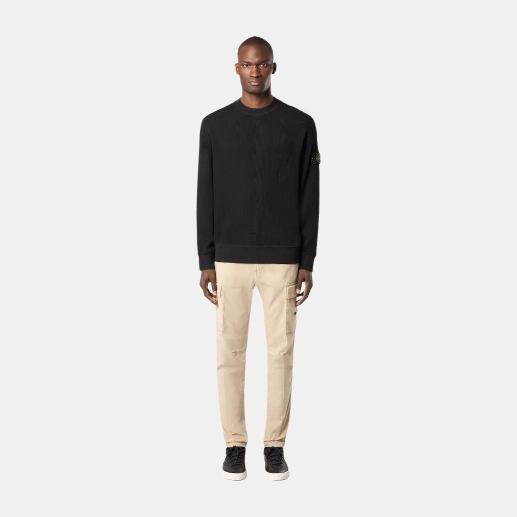 Stone Island Long Sleeve Crewneck Sweatshirt Black