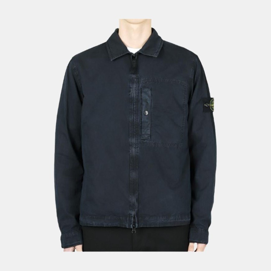 Stone Island Logo Zip Shirt