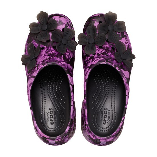 Crocs Mermaid Print Clogs Black