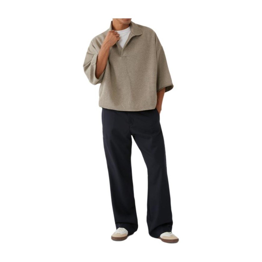 Fear of God Essentials Heather Grey Polo