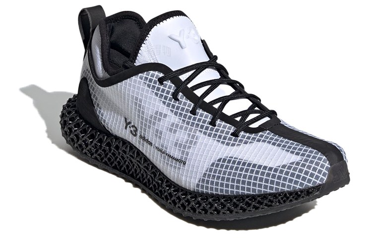 Y-3 4D Runner White Black