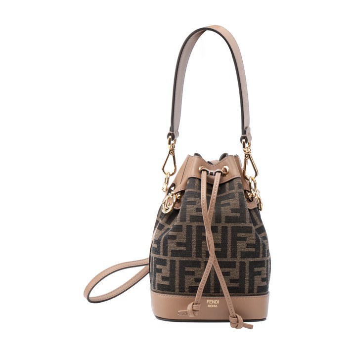 Fendi Mon Tresor Small Bucket Bag Brown