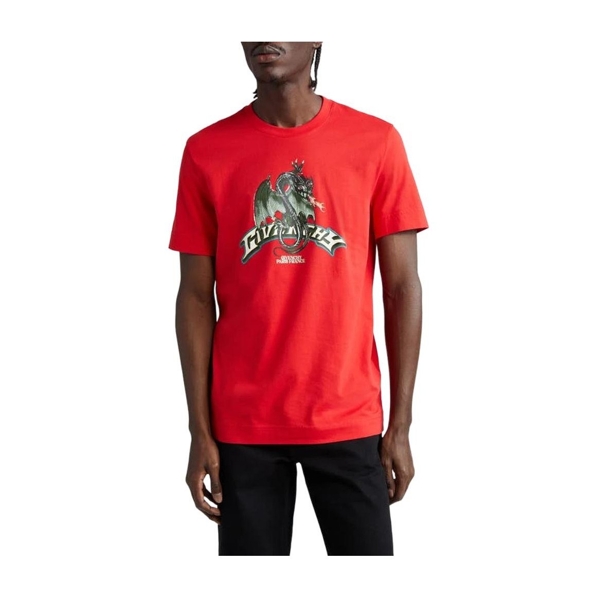 Givenchy SS24 Dragon Logo T-Shirt Red