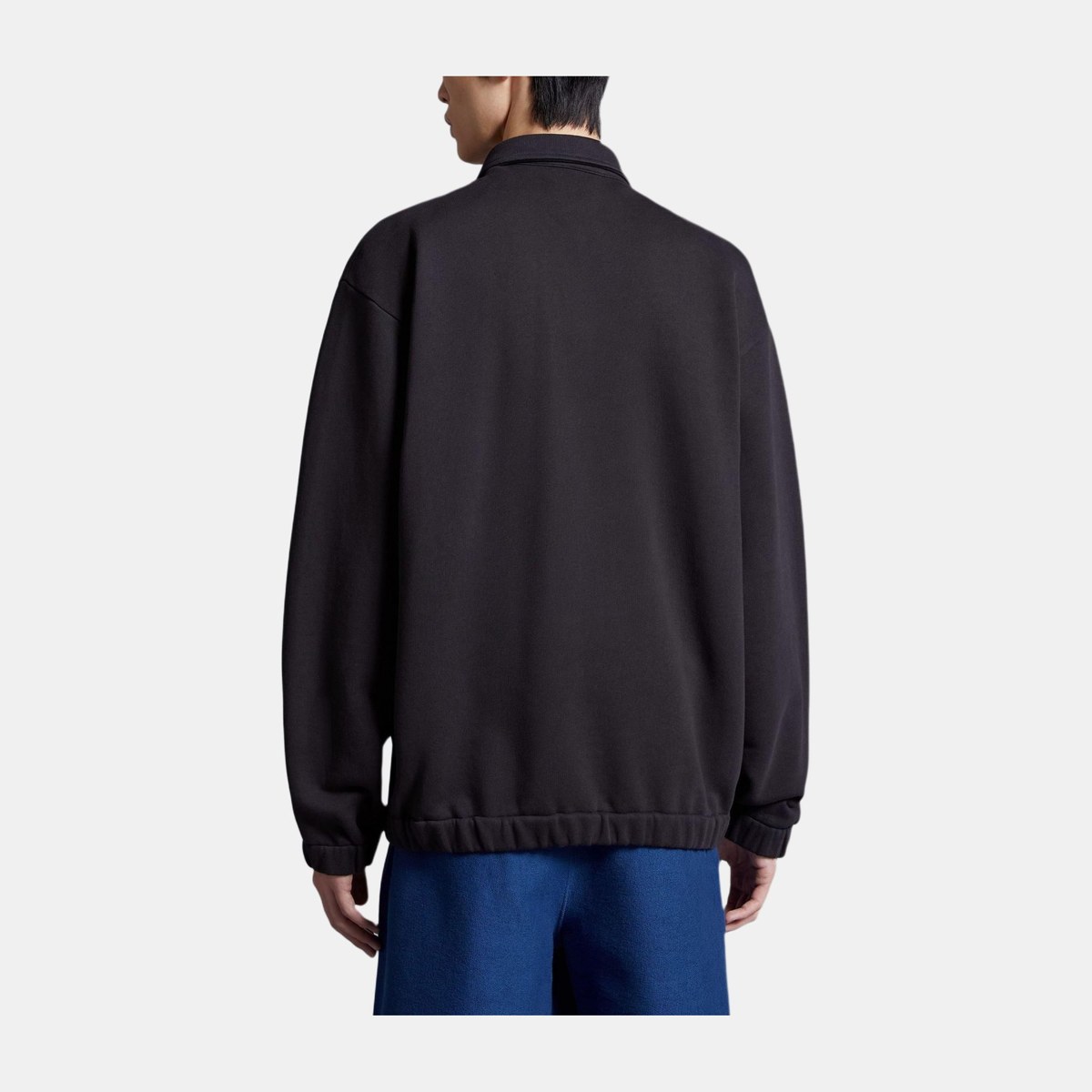 Moncler Fleece Zip Shirt Jacket Black