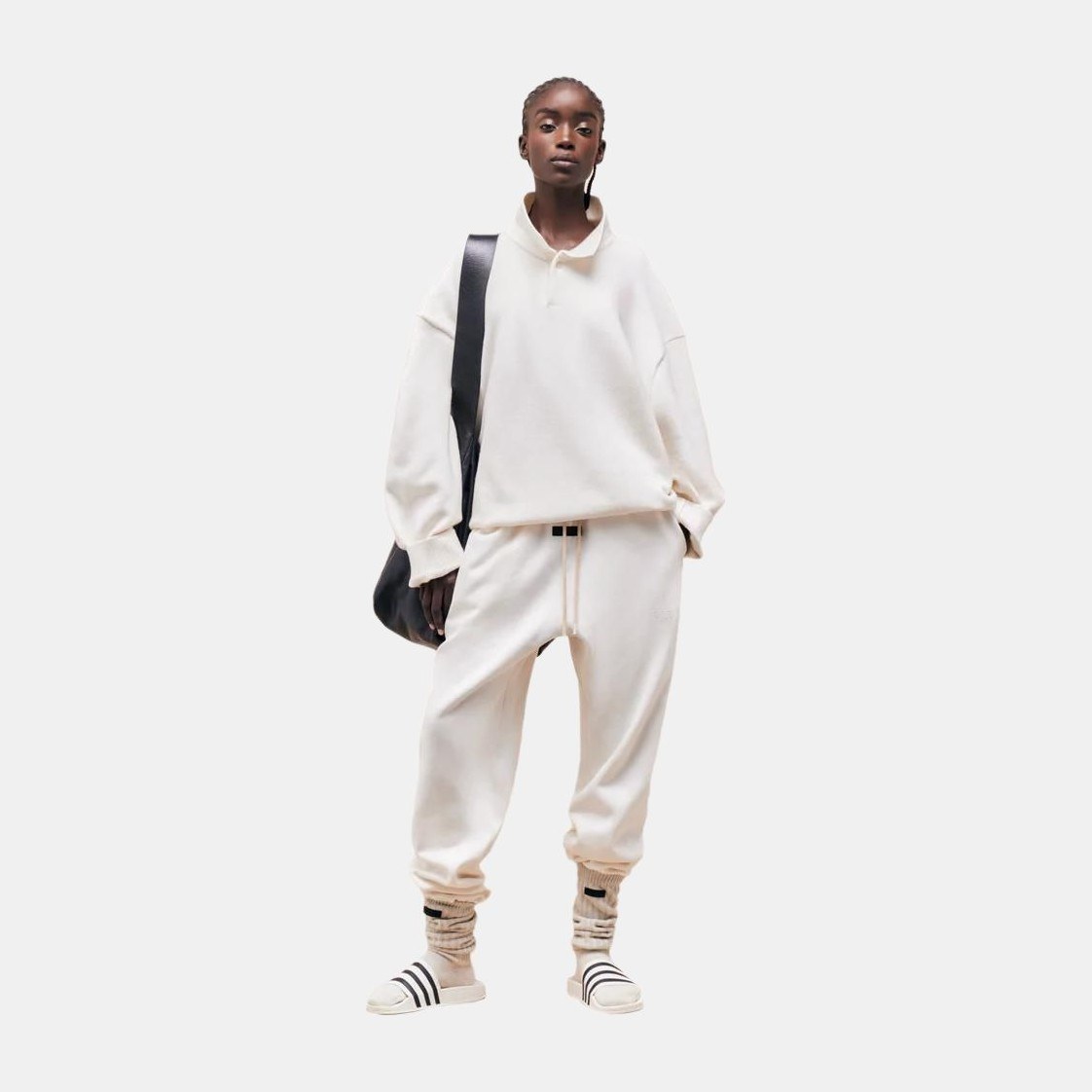 Fear of God Essentials High-Rise Shorts Cloud Dancer