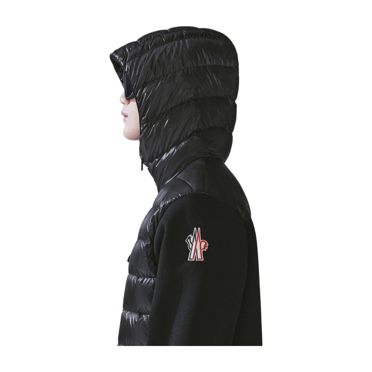 Moncler SS22 Hooded Knit Sweater Black