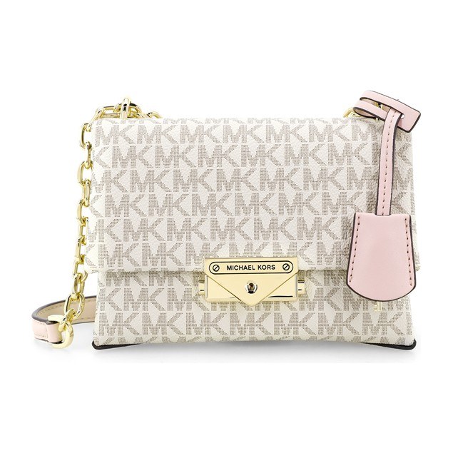 Michael Kors Cece 18 Small Shoulder Bag White Pink