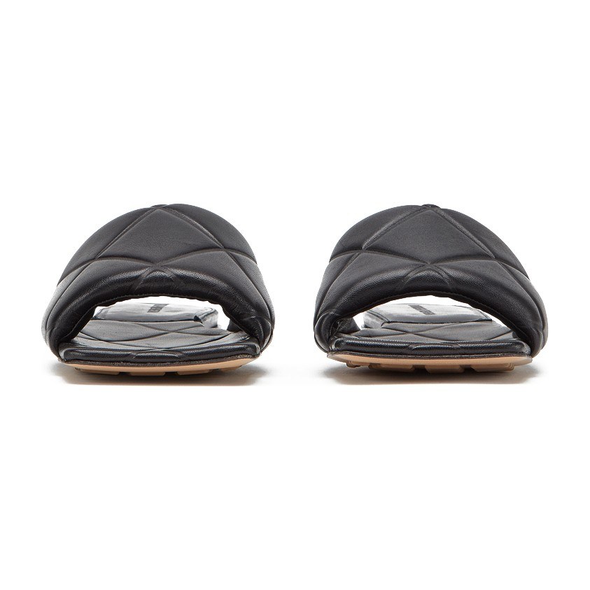 Bottega Veneta Lido Slip-On Sandals Black