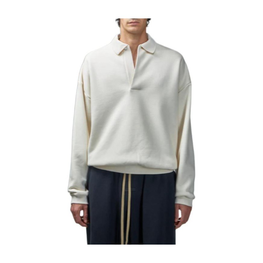 Fear of God Essentials Fleece Polo Ivory