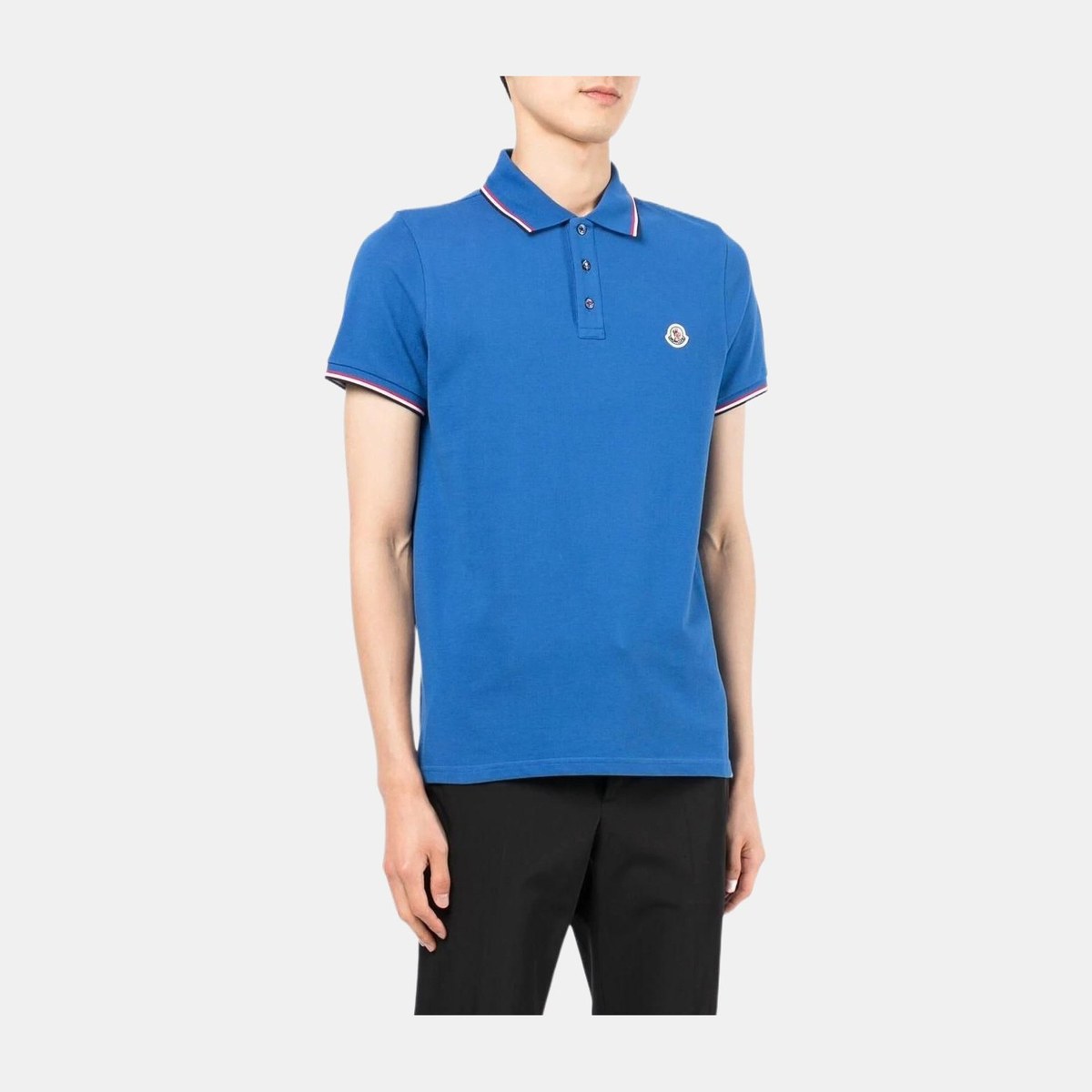 Moncler Polo Shirt Blue