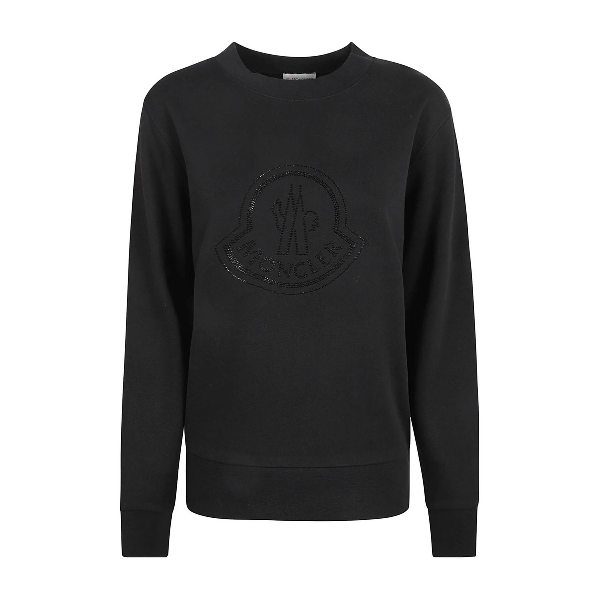 Moncler Crystal Logo Sweatshirt Black