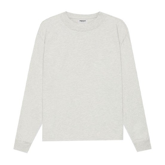 Fear of God Essentials Long Sleeve Tee Light Heather Oatmeal