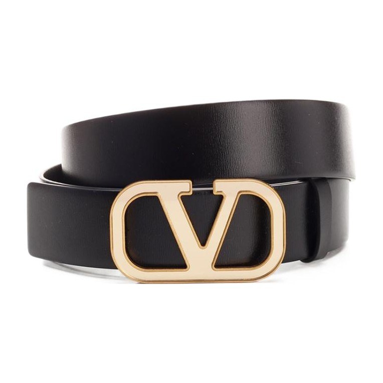 Valentino V Logo Belt Black