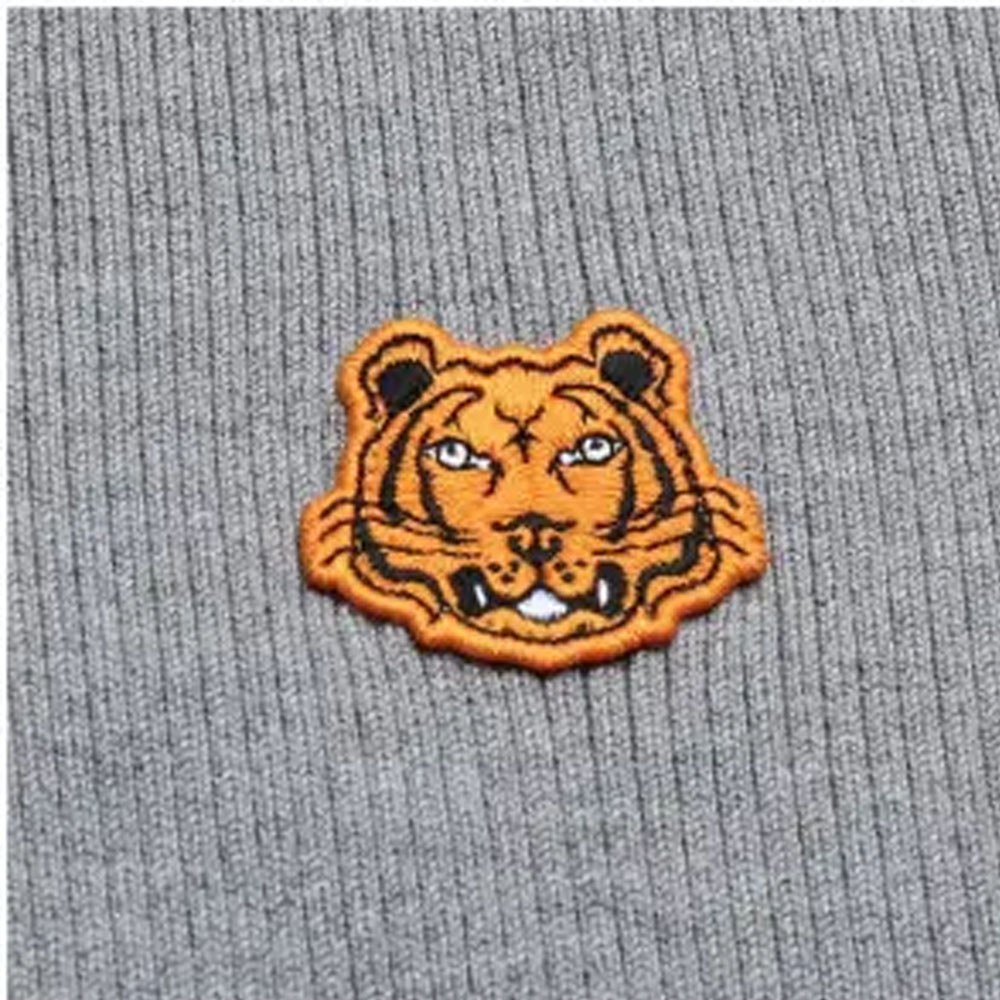 KENZO FW20 Tiger Head Turtleneck Sweater Gray
