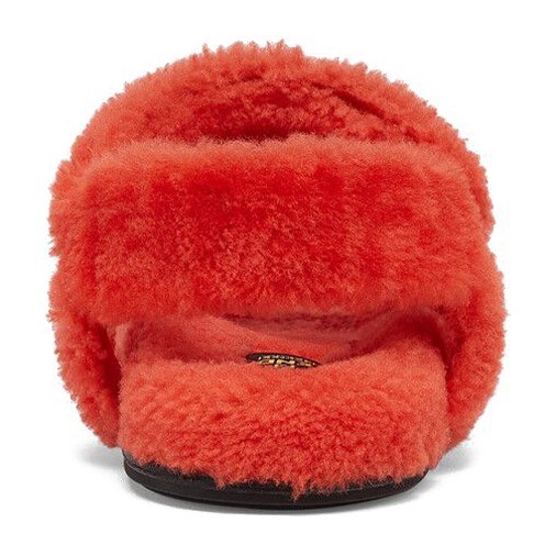 Fendi Flat Sandals Red