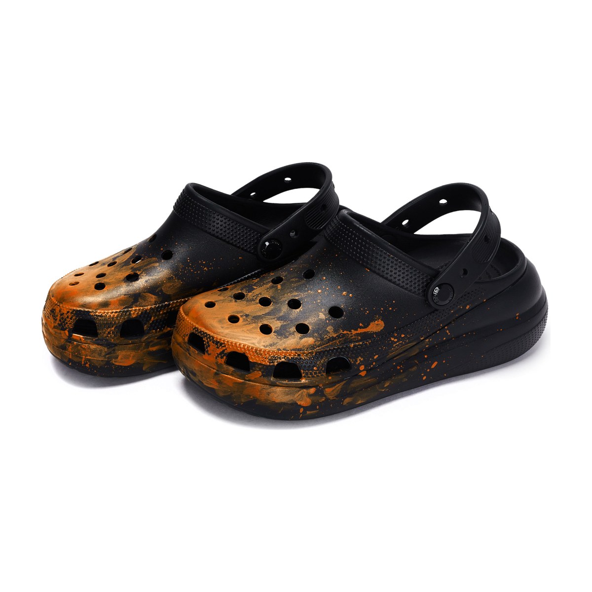 Crocs Classic Clog Black Orange