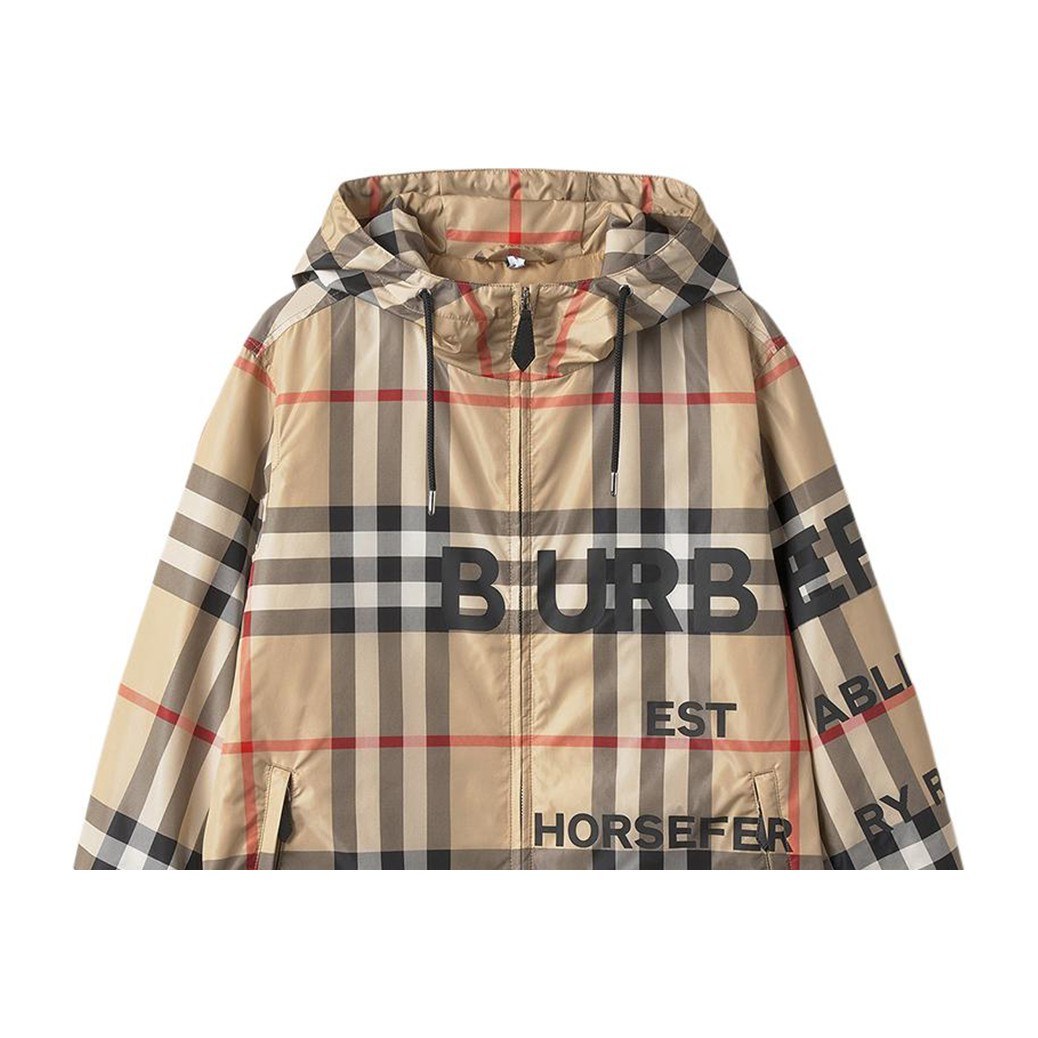 Burberry Logo Hoodie Jacket