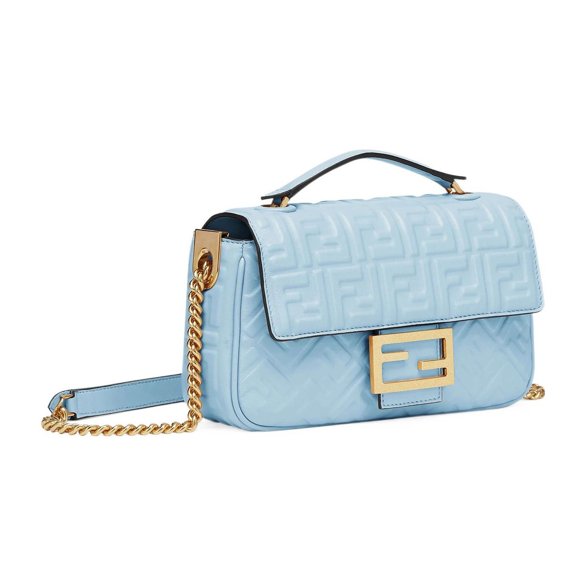 Fendi Baguette Medium Light Blue