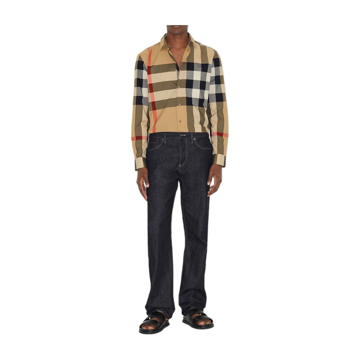 Burberry Check Shirt Beige