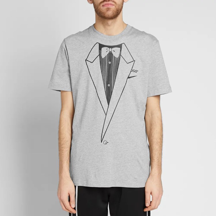 OFF-WHITE x Nike Eagle Logo T-Shirt Grey