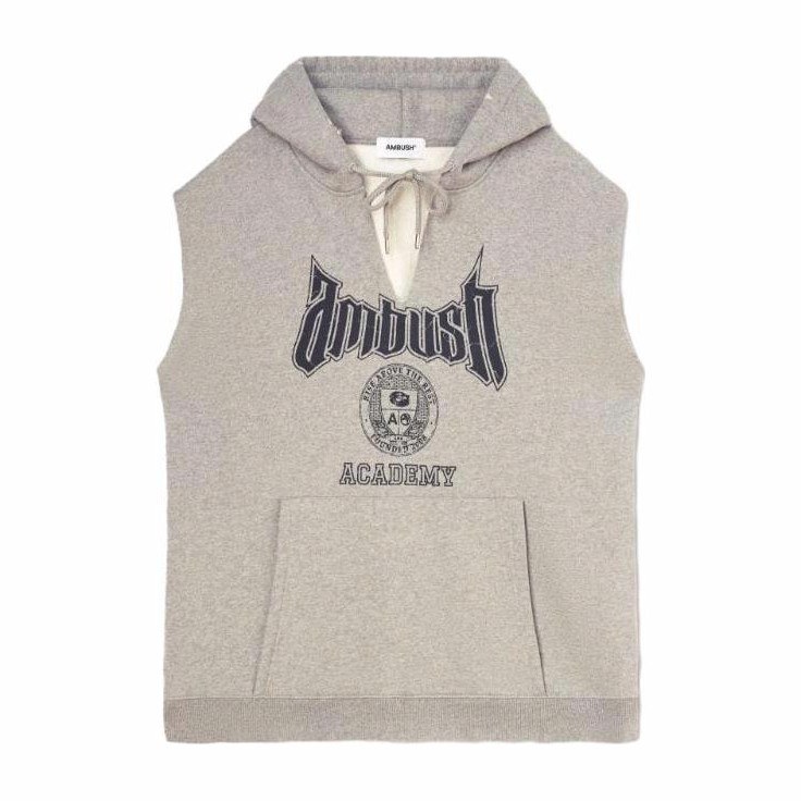 AMBUSH Ambush Academy Hoodie Vest Gray