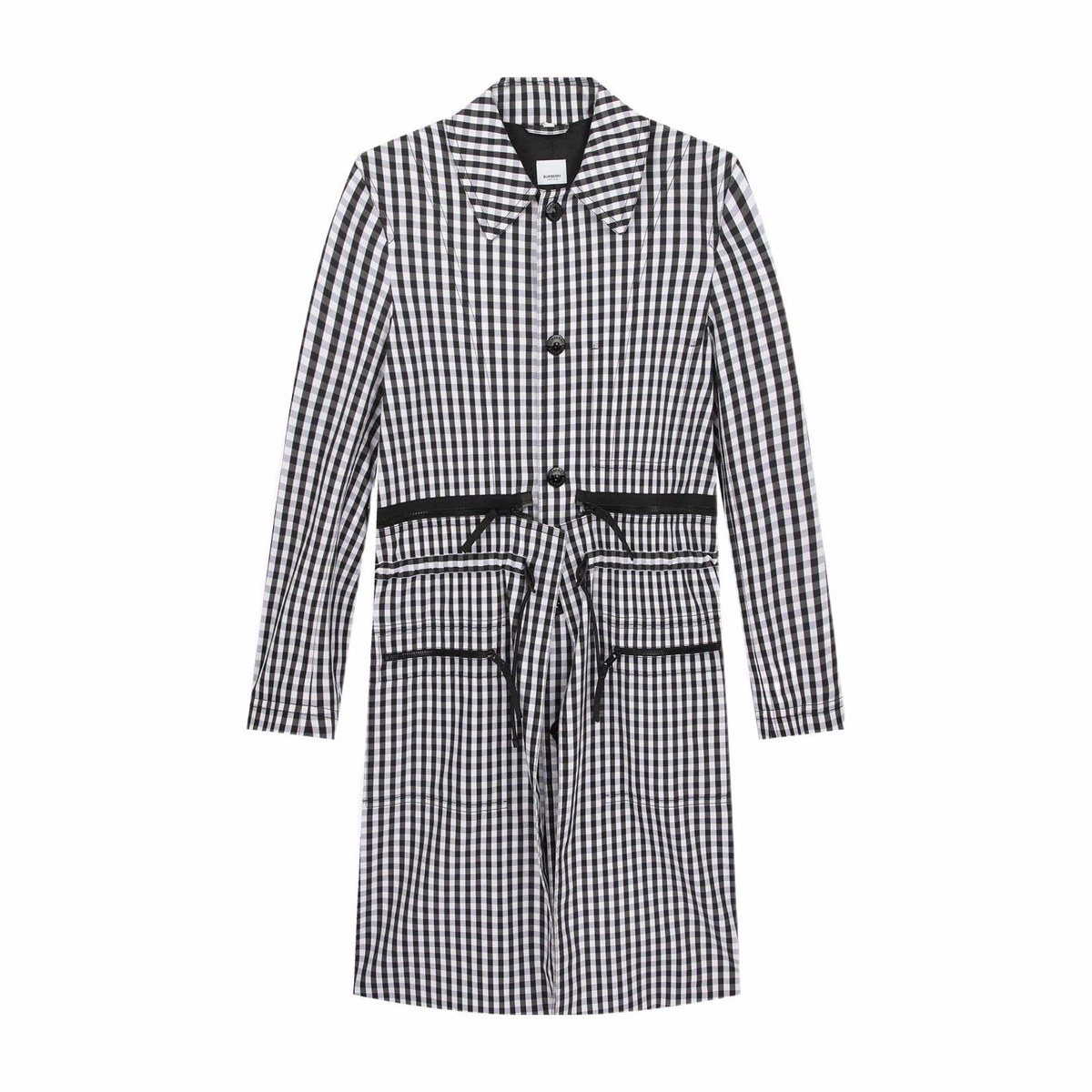 Burberry Trench Coat Black White