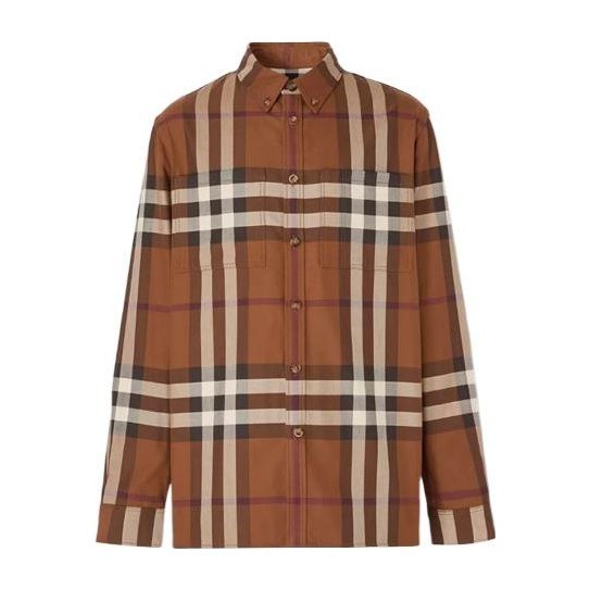 Burberry FW22 Check Shirt Brown